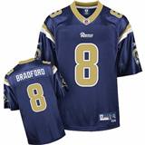 Picture of St.Louis Rams #8 Sam Bradford Blue NFL Jersey