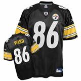 Picture of Pittsburgh Steelers #86 Ward Black NFL Jersey