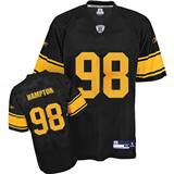 Picture of Pittsburgh Steelers #98 Hampton Black NFL Jersey