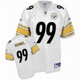 Picture of Pittsburgh Steelers #99 Brett Keisel White NFL Jersey