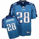 Picture of Tennessee Titans #28 Johnson Blue NFL Jersey