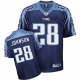 Picture of Tennessee Titans #28 Johnson Dark Blue NFL Jersey